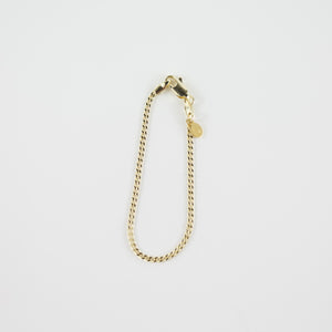 Thin Curb Bracelet - 18k Gold Filled