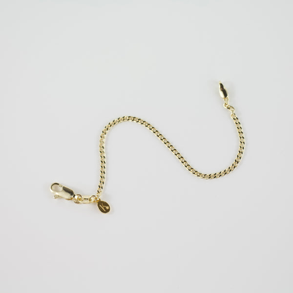 Thin Curb Bracelet - 18k Gold Filled