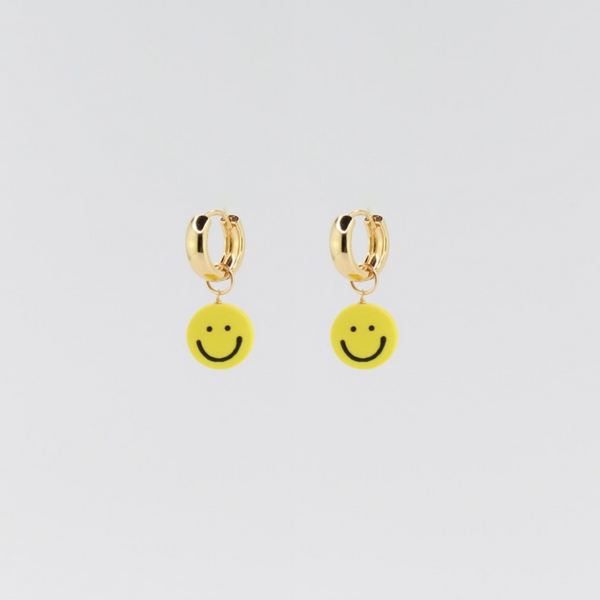 Smiley Charm Earrings