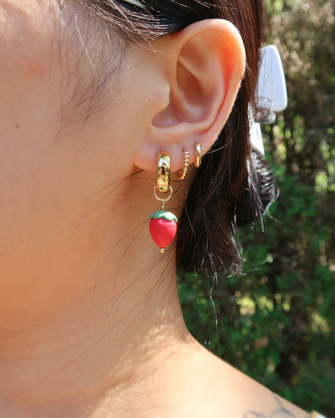 Strawbaby Charm Earrings