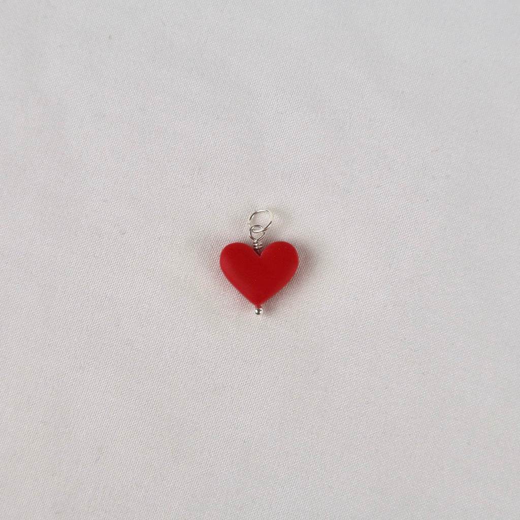 Candy Heart Charm (Silver)