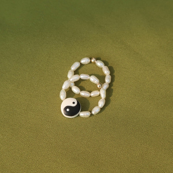 Yin Yang Pearl Ring